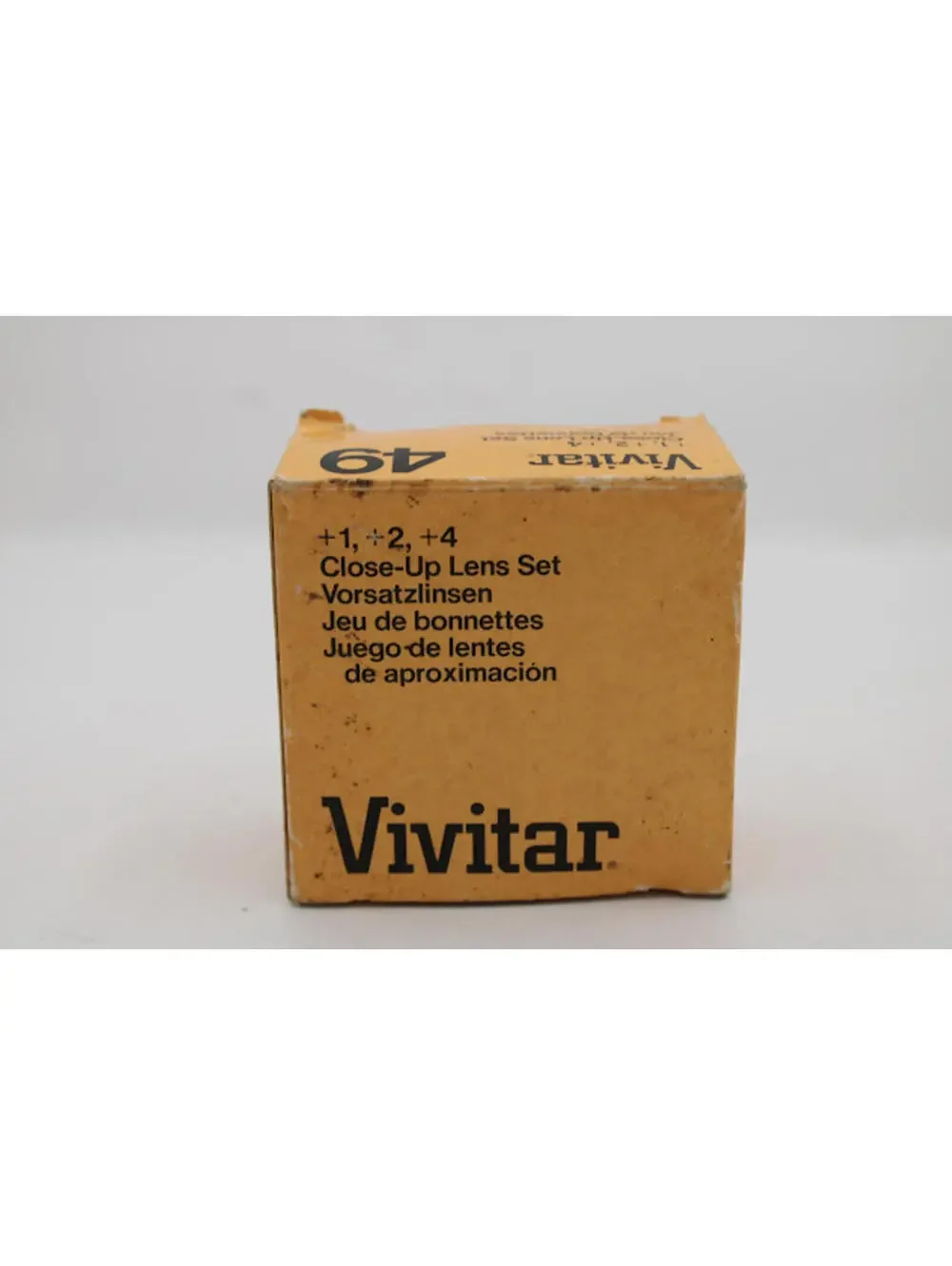 Vintage Vivitar 49mm Close-Up Lens Filter Set +1, +2, +4 In Case & Orig Box